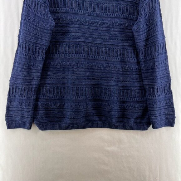 GAP Sweater Womens Size 2XL Striped Jacquard Jumper Long Sleeve Pullover Blue - Picture 4 of 11